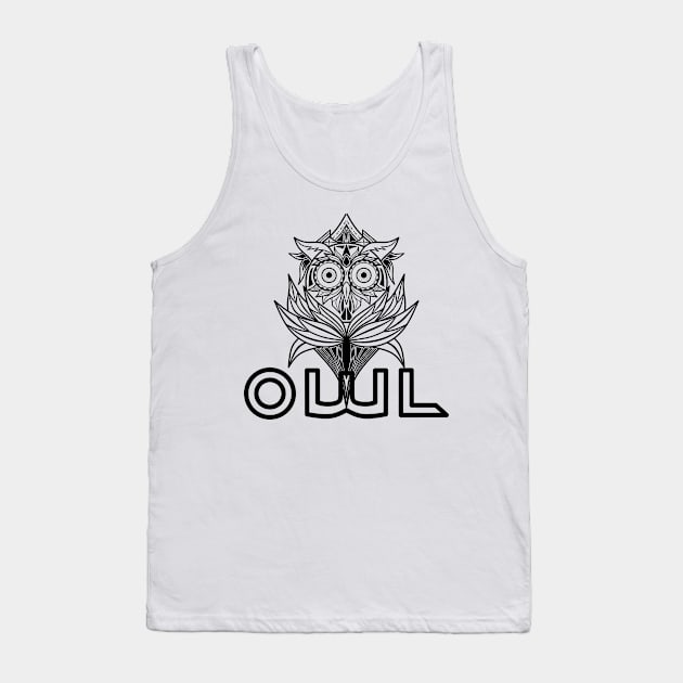 Owl Tank Top by Aan Design Art